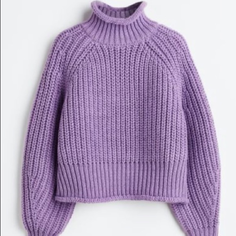 H&M Purple Knit Sweater